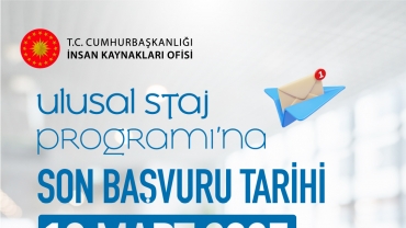 Ulusal Staj Programı Uzatıldı!
